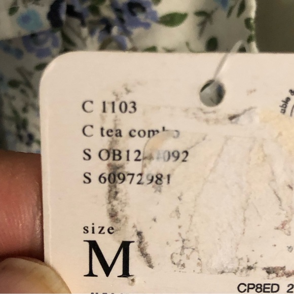 NWT New Free People Petunia smocked floral mini summer dress prairie Sz medium - Picture 14 of 16